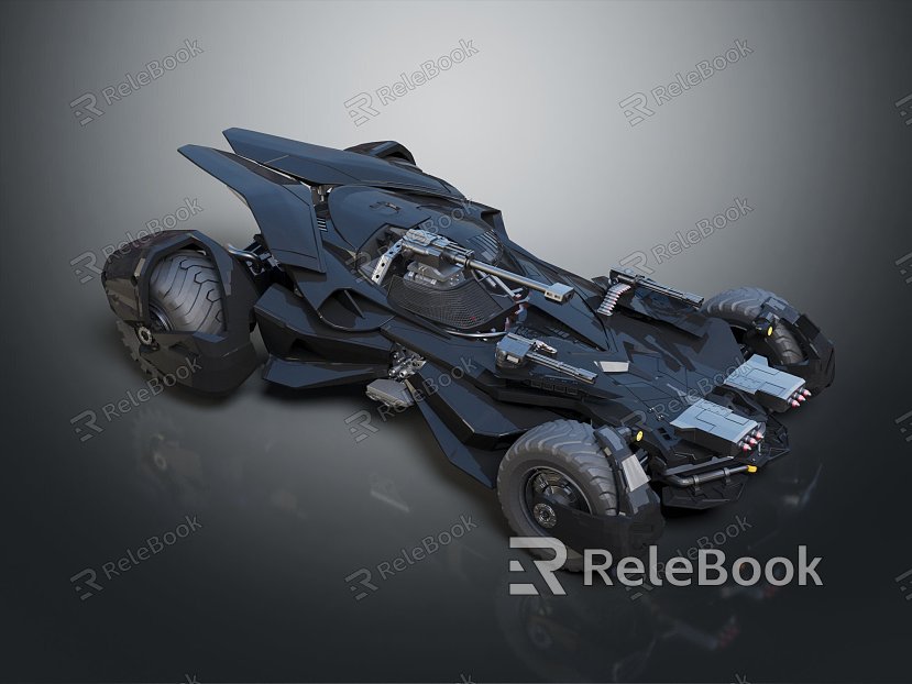 Modern Chariot Batcar Batman Chariot Sci-Fi Chariot model