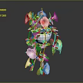 Trailing Hanging Plant With White Blooms And Lush Green Leaves In Decorative Pot