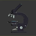 Professional Biological Laboratory Microscope With Adjustable Lens Focus Knob And Glass Slide