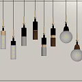 Pendant lamp combination 3d model