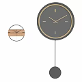 Modern Wall Clocks With Wooden Panels And Metal Frames For Home Decor