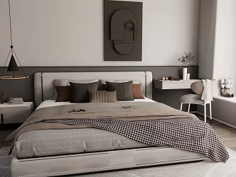 Modern Style Living Room 3d model