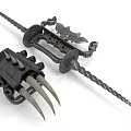Hook claw fist jab fist blade melee weapon cold weapon 3d model