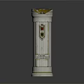 Modern flashlight military flashlight 3d model