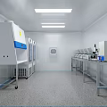 Modern Laboratory Interior With Biosafety Cabinet Lab Benches And Storage Cabinets