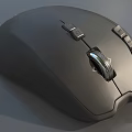 Wireless Computer Mouse with Ergonomic Design and Multiple Control Buttons 3d model