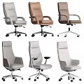Ergonomic Leather Office Chair With Modern Design Swivel Wheels And Multiple Color Options