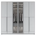 Modern Wooden Wardrobe With Glass Doors And Sliding Design For Storage Space