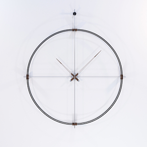 Modern clock wall clock 3d model