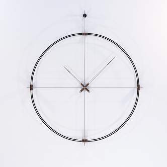 Modern clock wall clock 3d model