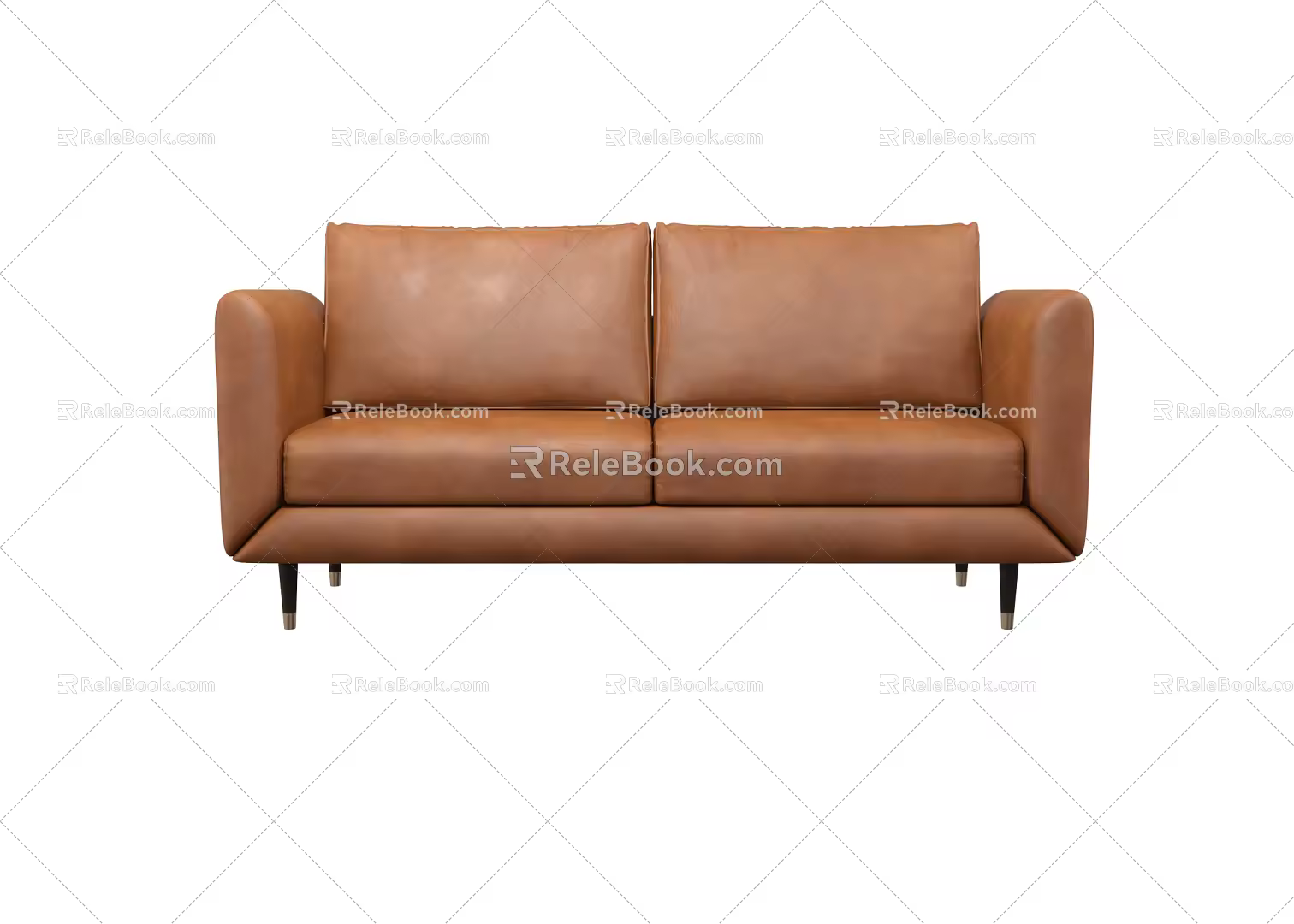 Modern double sofa multiplayer sofa 3d model