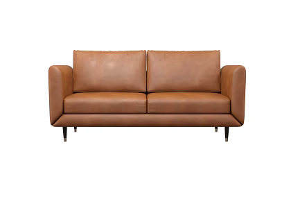 Modern double sofa multiplayer sofa 3d model