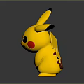 Pikachu Pokémon Game Anime Character With Yellow Body Black Tipped Ears Red Cheeks And Standing Pose
