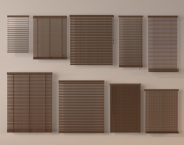 new chinese venetian blinds roller blinds 3d model