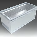 Horizontal Stainless Steel Commercial Freezer With Transparent Lid For Food Storage