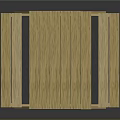 Wooden Outdoor Table with Attached Benches Picnic Style for Garden Dining Use