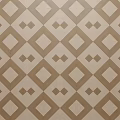 Modern Wooden Floor With Elegant Geometric Inlaid Pattern In Light Brown And Beige
