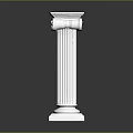 Jane Ou Roman Column Stone Column Stone Column Old Stone Column 3d model
