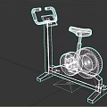 Dynamo Stationary Exercise Bike With Digital Display Black Seat And Red Accents