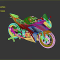 Sleek Red and Black Sport Motorcycle With Streamlined Bodywork and Racing Design