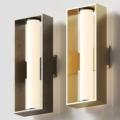 Modern Wall Lights With Sleek Black And Gold Metal Design For Home Decor 3d model