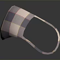 Cloth Face Mask With Plaid Pattern In Purple Pink White And Yellow Colors