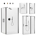Modern Shower Sauna Enclosure Designs With Glass Panels And Various Styles