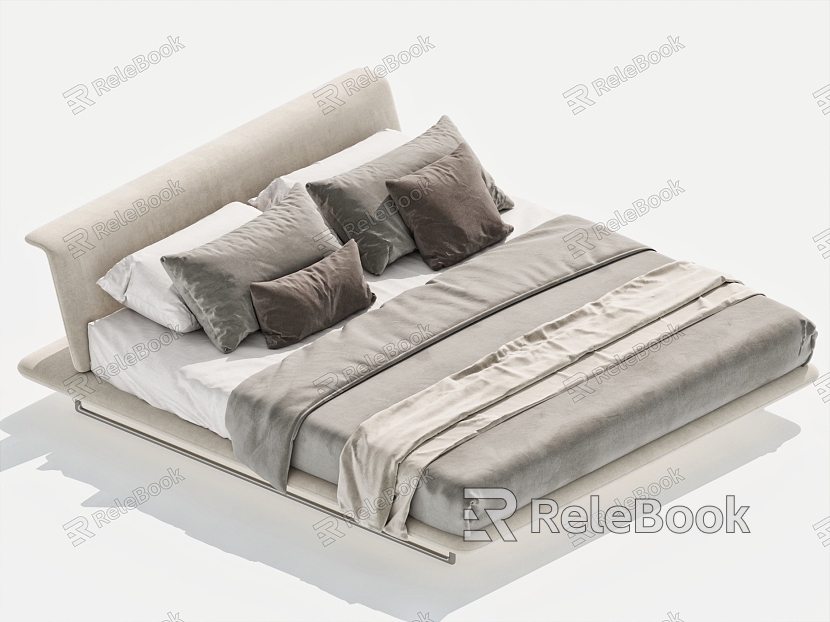 Double bed pillow bedding model