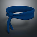 Blue Knitted Headband With Knot Design For Modern Fashion Accessory