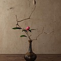 New Chinese Flower Vase Ornaments 3d model