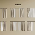 Modern Curtain Designs With Different Draping And Opening Styles In Neutral Tones