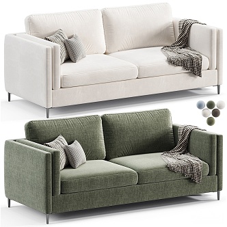 Double sofa 3d model