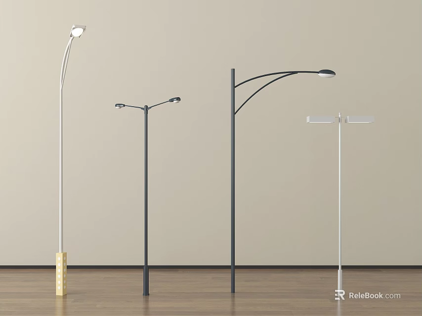 Modern Outdoor Lights With Various Designs And Color Options For Exterior Use 3d model 