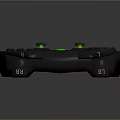 Black Game Controller With Green Buttons Joysticks And LB LT Triggers