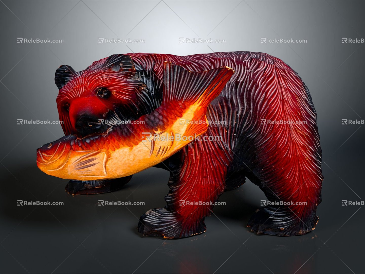 Modern Sculpture Big Bear Little Bear Bear Sculpture 3d model