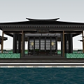 New Chinese Pavilion Landscape Pavilion Landscape Pavilion Four Corner Pavilion 3d model