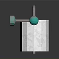 Toilet Paper Holder With Decorative Green Balls And Metal Stand For Bathroom