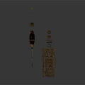Wooden Scenery Construction Set With Boat Fence Barrel Lamppost And Plank Structures