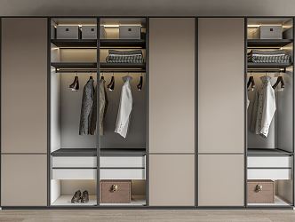 Modern wardrobe 3d model