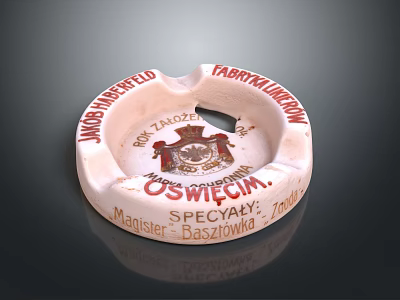 Majster Basiowski Decorative Ashtray Ornament From Oswiecim With Unique Design 3d model