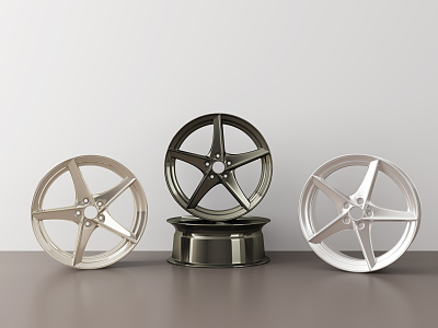 Hyundai wheels Mercedes-Benz Audi wheels 3d model