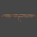 Rusted Metal Hand Tool With Coiled Spring And Curved Metal Parts