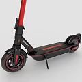 Red And Black Electric Scooter With Modern Design And Sleek Frame Features