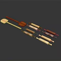 Wooden Kitchen Cooking Utensils With Spoons And Rolling Pins In Natural Design