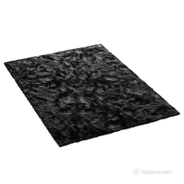 Shower Sauna Black Textured Non Slip Mat For Bathroom Floor Safety 3d model 