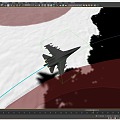 Fighter Avoiding Radar Detection Animation 3d model