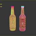 Two Pepperade White Drink Bottles With Red Green Labels And Spicy Flavor