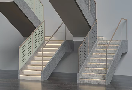 stair model 3d model