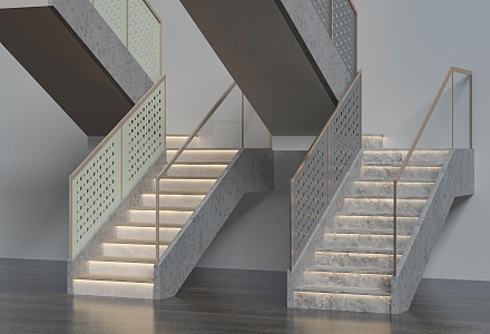 stair model 3d model