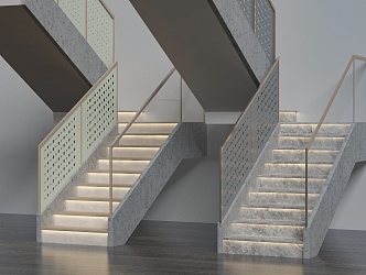 stair model 3d model